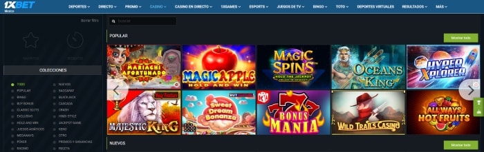 Juegos Casino 1xBet